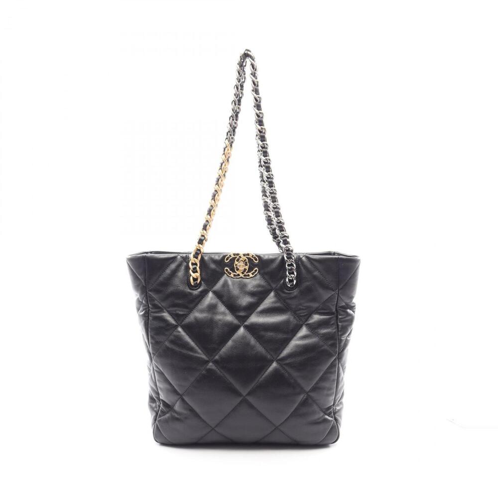 Chanel 19 Combination Hardware Shoulder Bag Handbag Lambskin Leather Women's ...